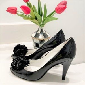 Sigerson Morrison black patent leather heels